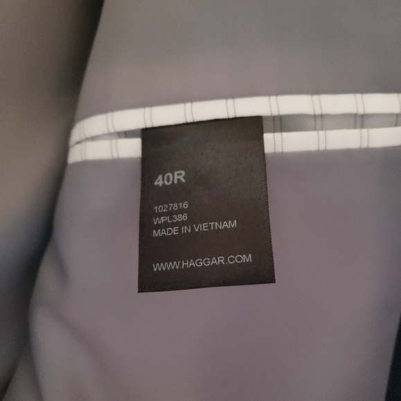 Navy blue Haggar 40 Reg suit & pant 36x30. - Picture 5 of 8